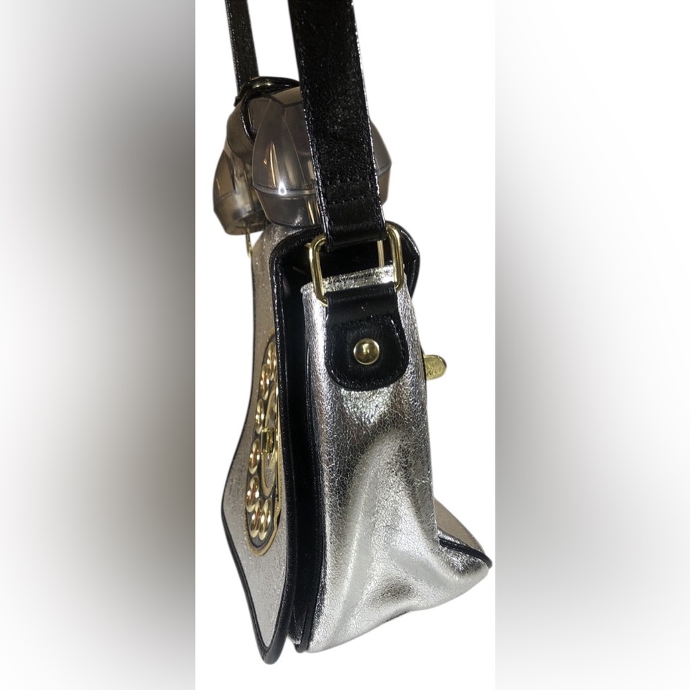 RETRO BETSEY JOHNSON Kitsch Silver Phone Crossbody Bag - Picture 5 of 7